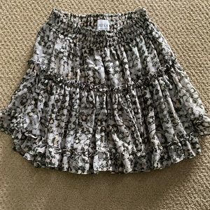 Misa ruffle skirt. Size small. Black and white. Only worn once